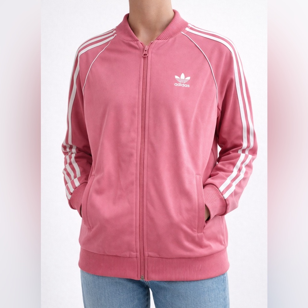 Adidas Originals Pink Track Jacket Big Kids XL (15–16) Like New